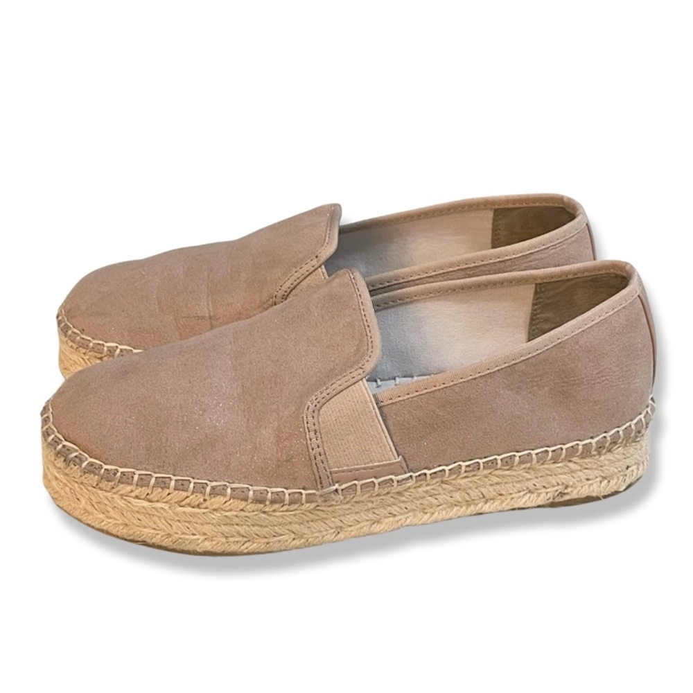 Circus by Sam Edelman Espadrilles Christina Shimmer Pink Sand Platform Shoes